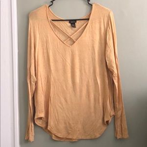 Yellow long sleeve tee